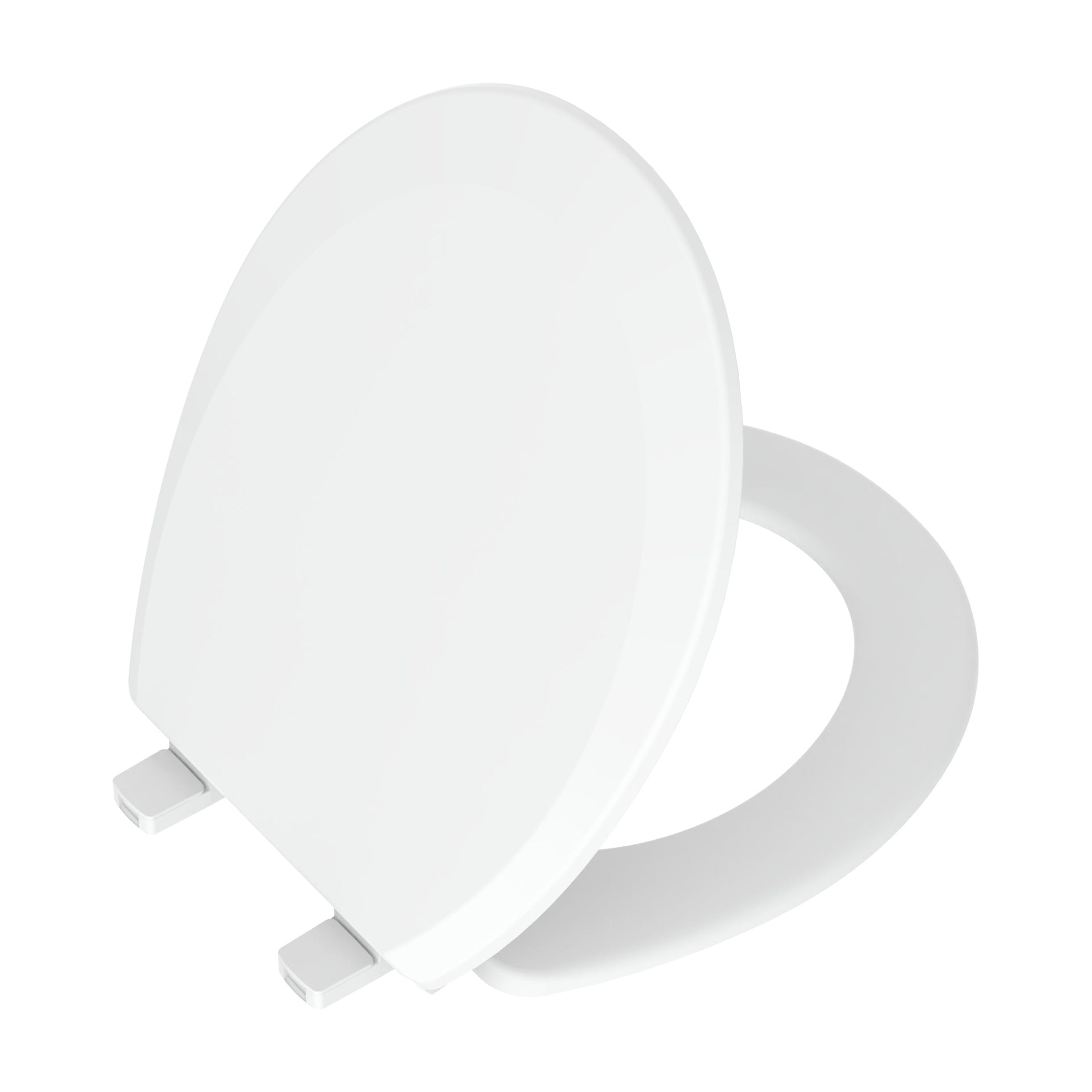 Mainstays 17 inch Plastic Round Toilet Seat in Daisy White