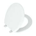 thumbnail image 1 of Mainstays Plastic 17 Inch Round Toilet Seat in Daisy White, 1 of 8