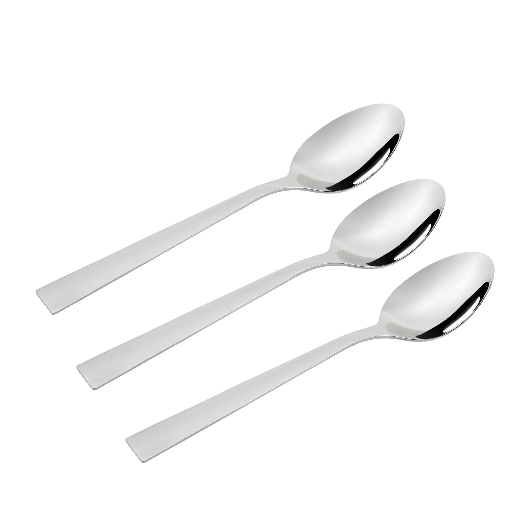 Mainstays Chiazza Stainless Steel Adult Dinner Spoon, Set of 3, Silver