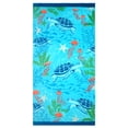 thumbnail image 1 of Mainstays Oversized Cotton Beach Towel, 72 in x 36 in, Sea Turtles, 1 of 5