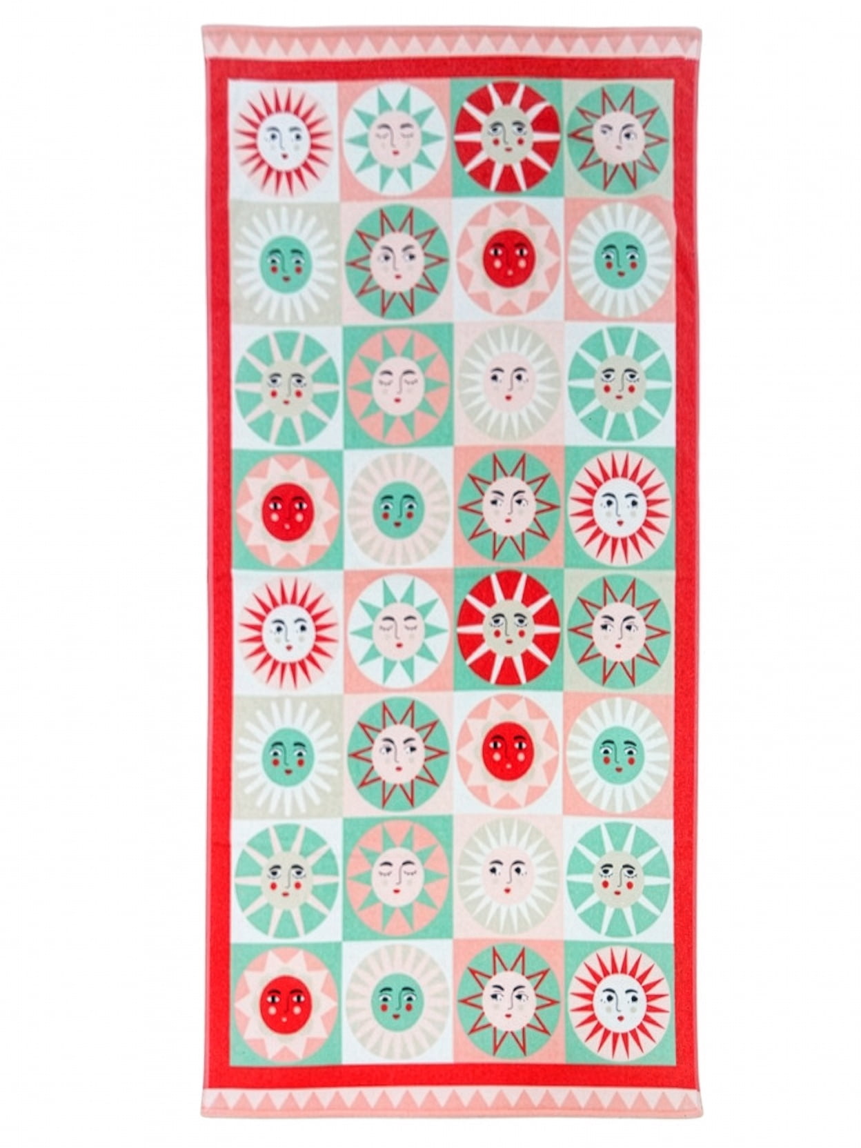 Mainstays Oversized Cotton Blend Blend Beach Towel, 36 x 72 in, Aztec