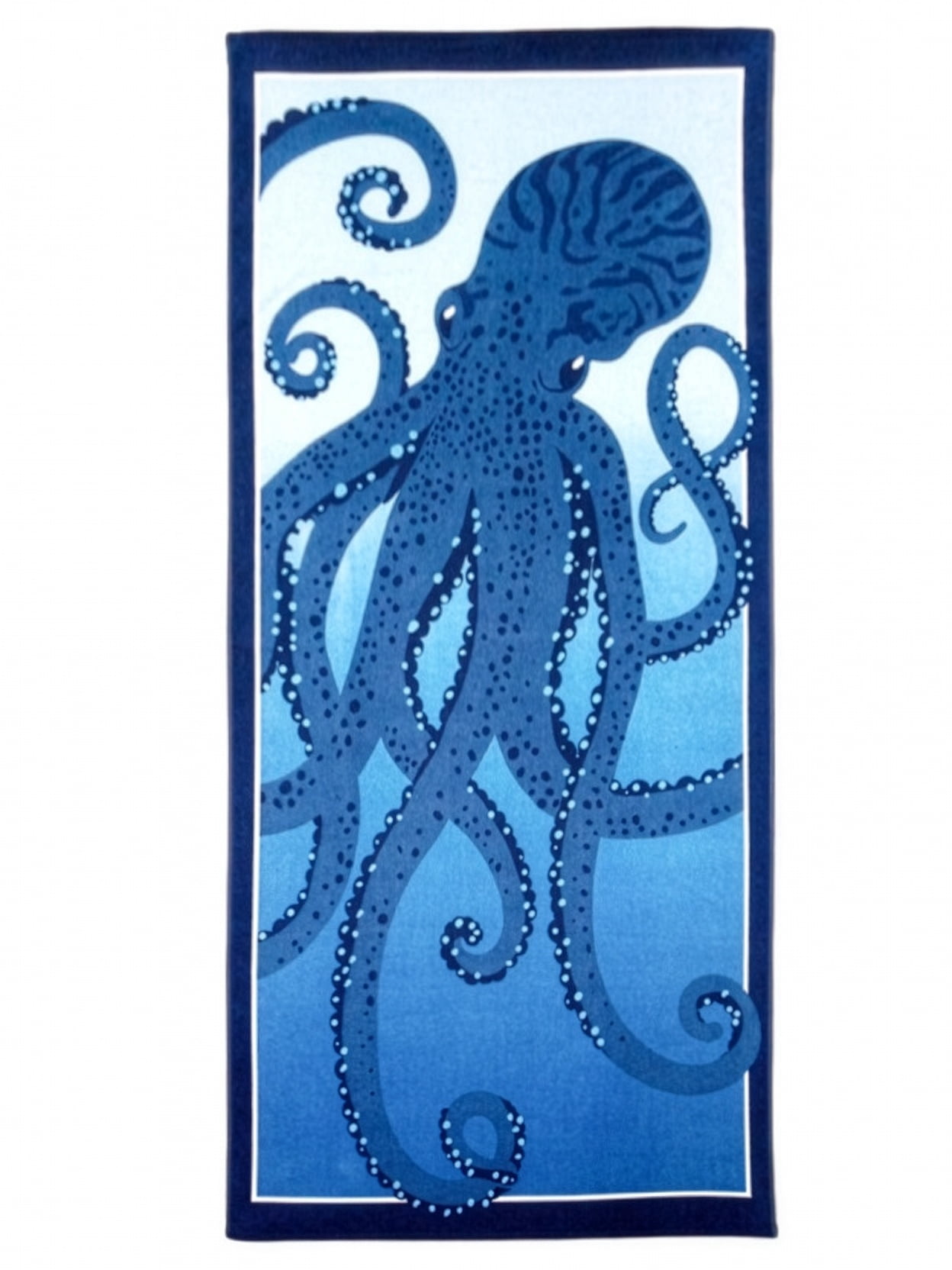 Mainstays Oversized Cotton Blend Blend Beach Towel, 36 x 72 in, Octopus