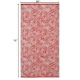thumbnail image 1 of Mainstays Oversized Cotton Blend Blend Beach Towel, 36 x 72 in, Red Palm, 1 of 5