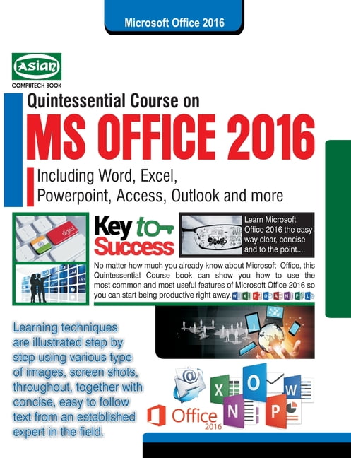 MS Office 2016 Quintessential Course (Withfree DVD) (Paperback