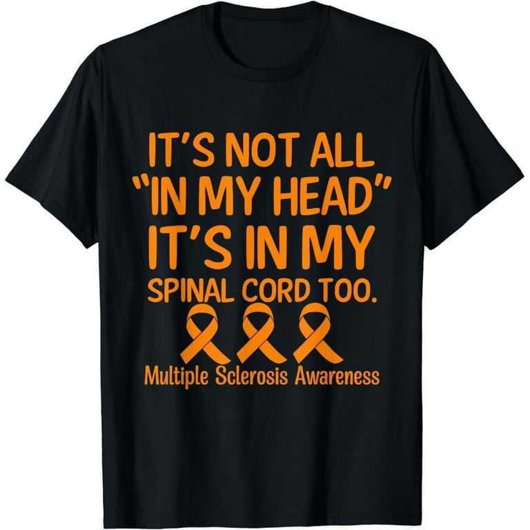 Funny Ms Orange Ribbon Multiple Sclerosis Awareness T-Shirt