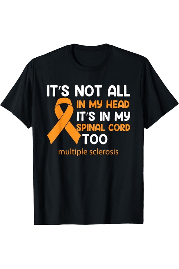 MS Orange Ribbon Spinal Cord Multiple Sclerosis Awareness T-Shirt