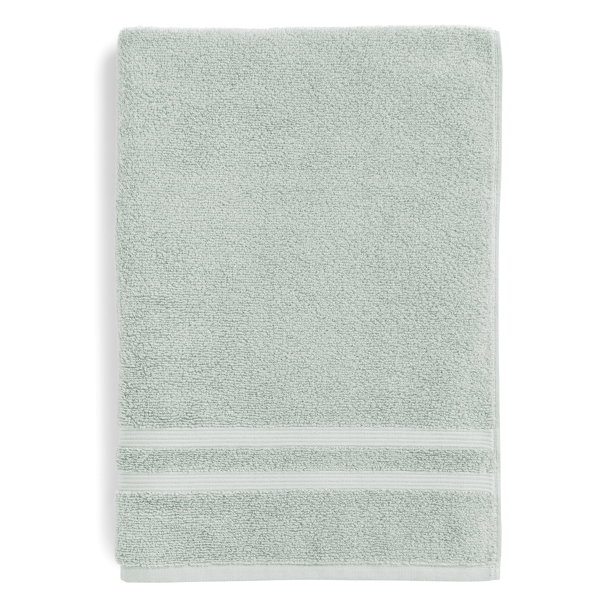 Mainstays Performance Solid Bath Sheet, 30" x 62", Soft Sea