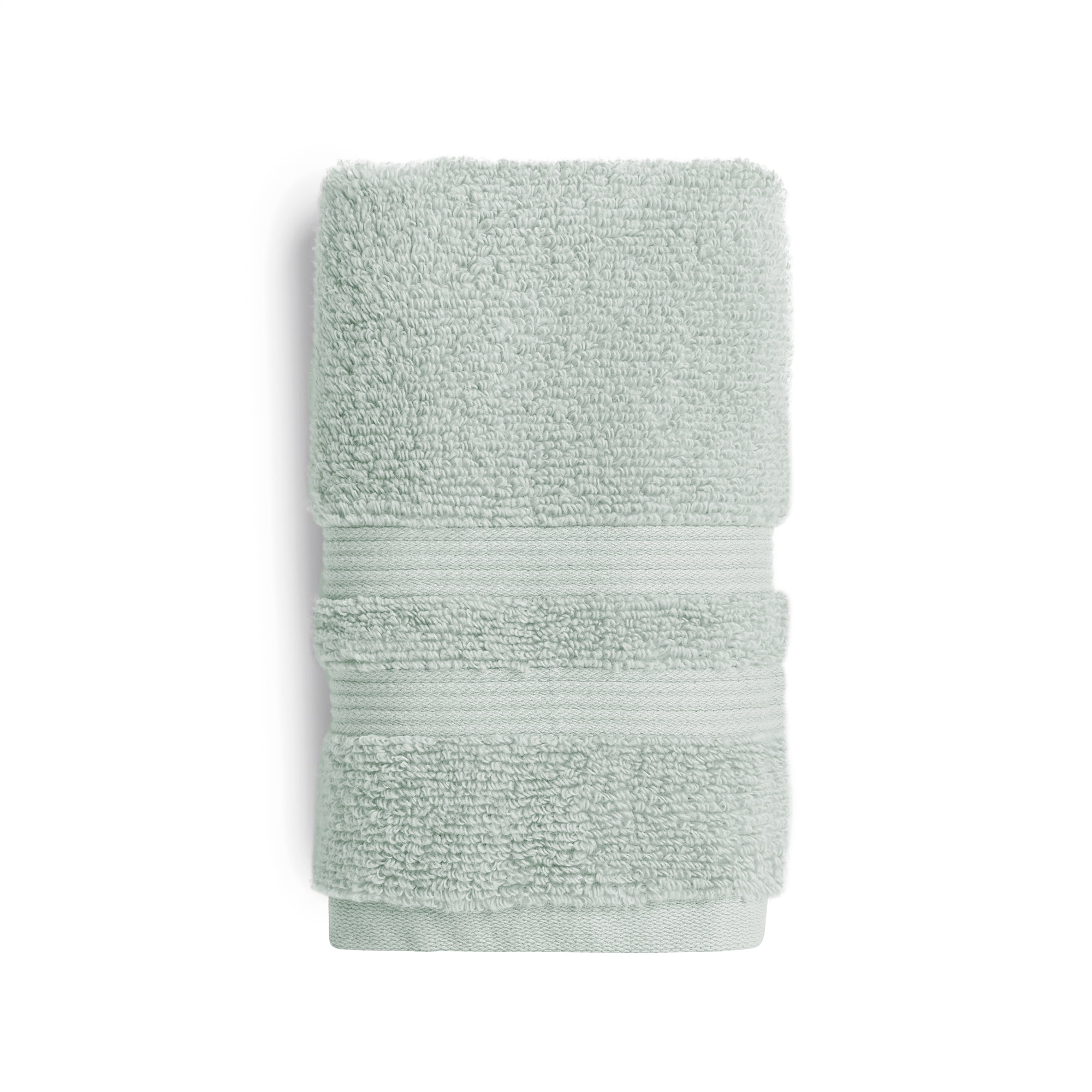 Mainstays Performance Solid Hand Towel, 16" x 26", Soft Sea