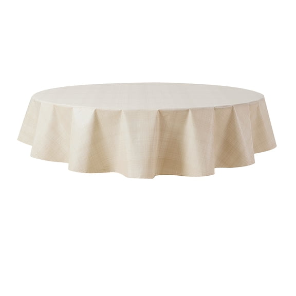 MS PEVA TC - Papyrus Beige Plaid 70 Round
