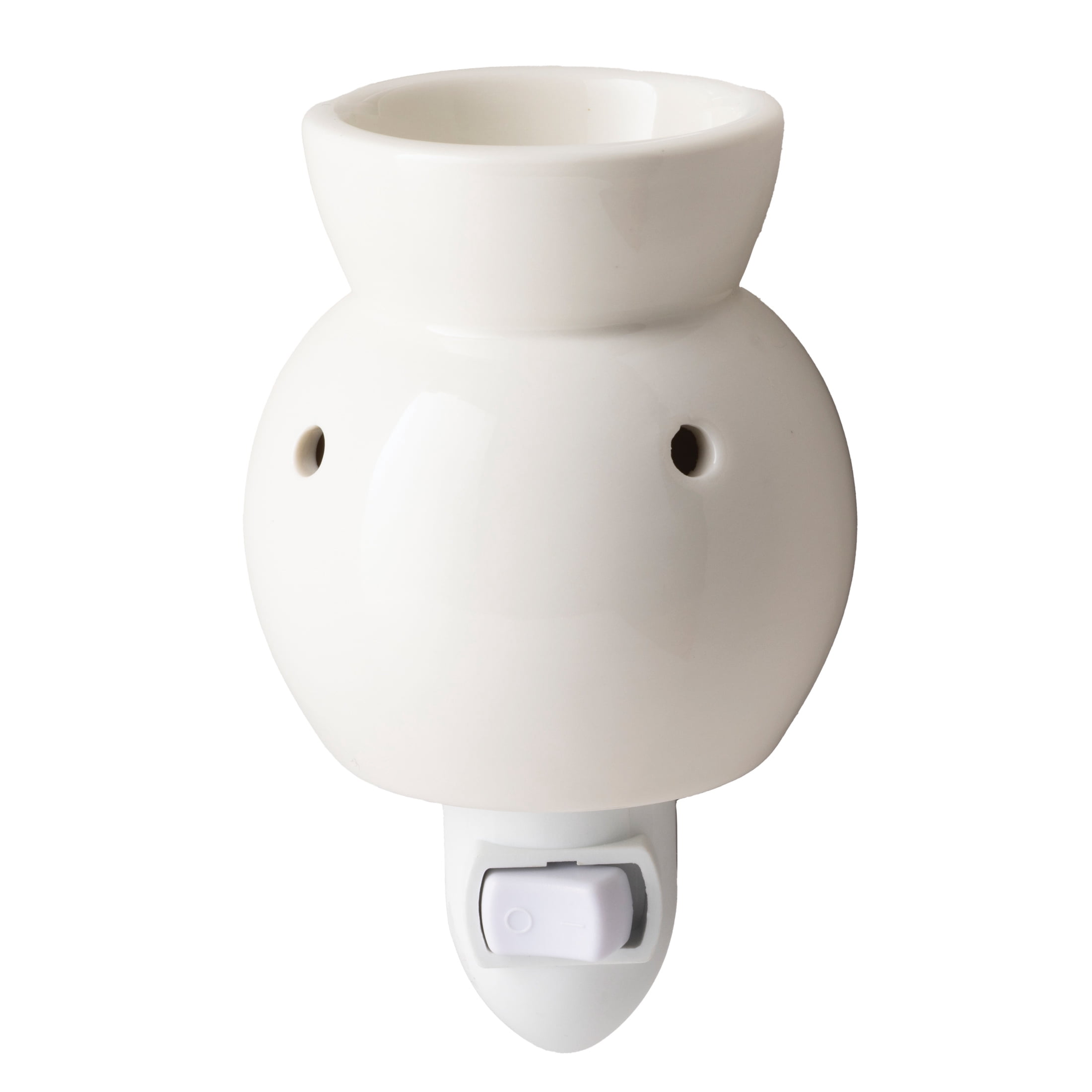 Mainstays Modern Glam Bubble Pluggable Wax Melt Warmer, Arctic White Finish