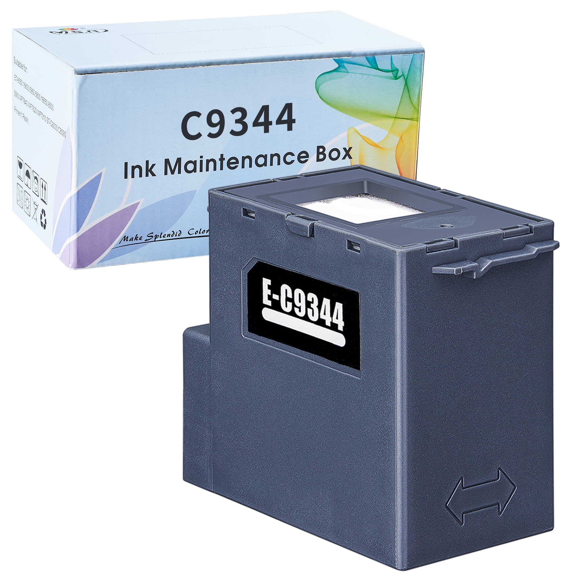 Réservoir De Maintenance C9344 Avec Puce Jetable Pour Imprimantes Epson XP Et WF Series - Compatible XP-2100, WF-2810 Et Plus