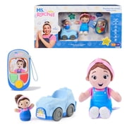 Ms. Rachel Playtime for Littles Toy Bundle with Learning Phone, Vehicle, and Plush Doll, Ages 1+