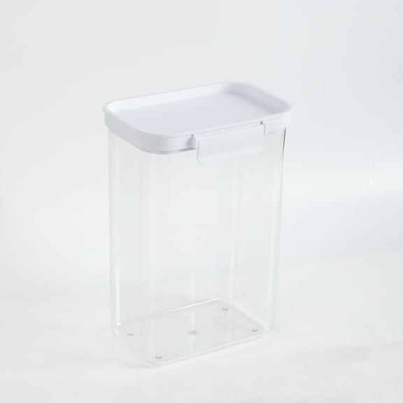 Mainstays Rectangular Plastic Food Storage Canister - Large- 6.9"W x 4.8"D x 9.8"H