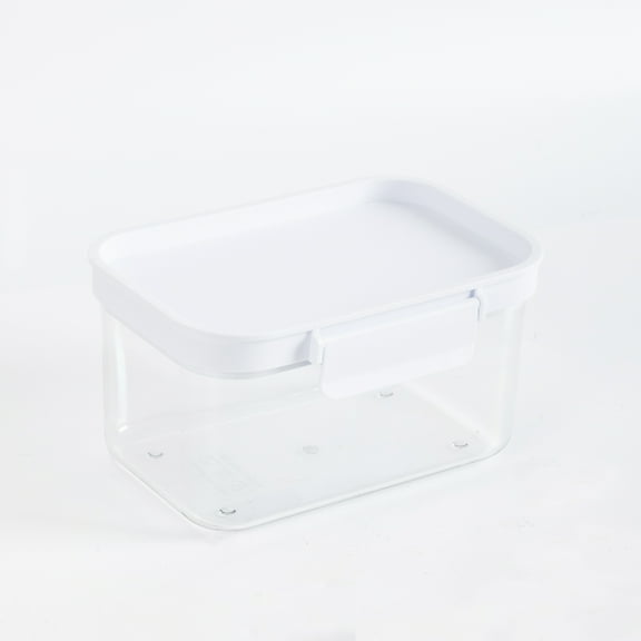 Mainstays Rectangular Food Storage Canister, with lids, Plastic, 6.9W" x 4.8D" x 3.7H", Small