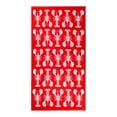 thumbnail image 1 of Mainstays Patriotic Cotton Blend Beach Towel, 36 x 72 in, Red Lobster, 1 of 7