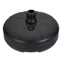 Mainstays 26lb Outdoor Fillable Round Resin Opp Umbrella Base, Black