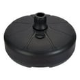 Mainstays 26lb Outdoor Fillable Round Resin Opp Umbrella Base, Black ...