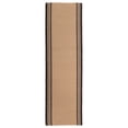 thumbnail image 1 of Mainstays Handwoven Woven Stripes Runner Rug, Black and Beige, 22" x 72" Antiskid Backing, 1 of 7