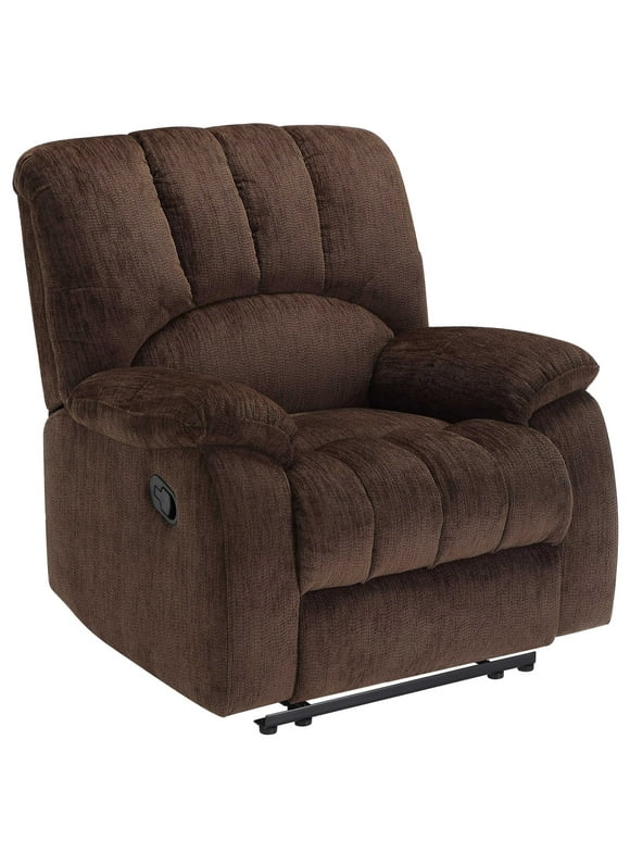 MS Recliner w Pocketed Comfort Coils - Chocolate