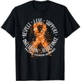 thumbnail image 1 of MS Respect Love Support Multiple Sclerosis Awareness Month T-Shirt, 1 of 2