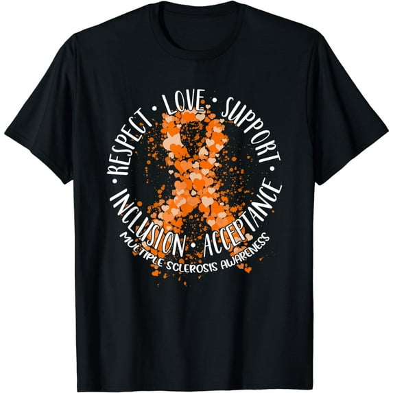 MS Respect Love Support Multiple Sclerosis Awareness Month T-Shirt