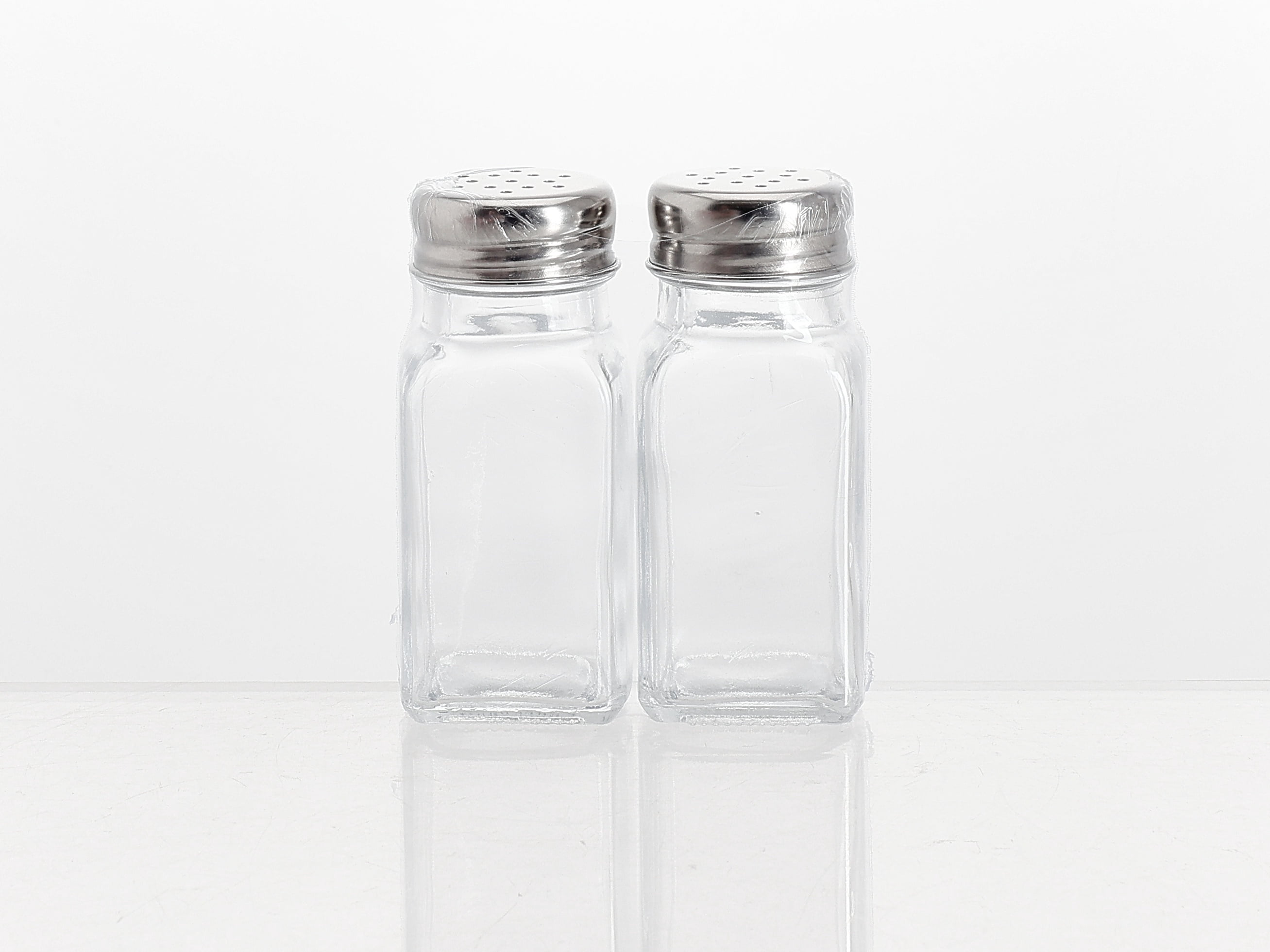 Mainstays Glass Salt & Pepper Shakers, 2-Piece Set, 3 oz