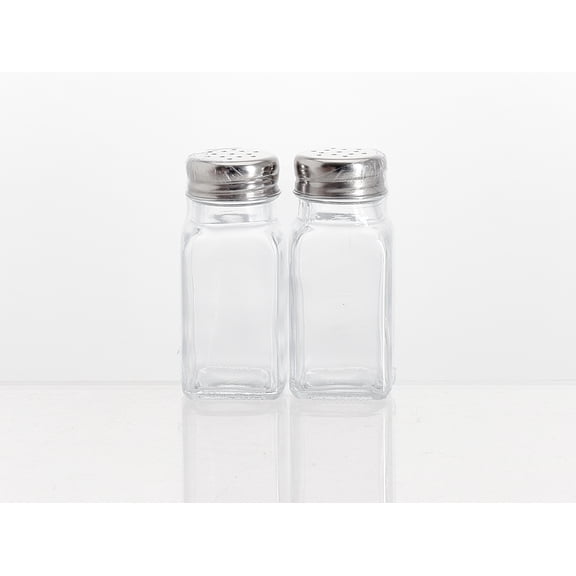 Mainstays Glass Salt & Pepper Shakers, 2-Piece Set, 3 oz