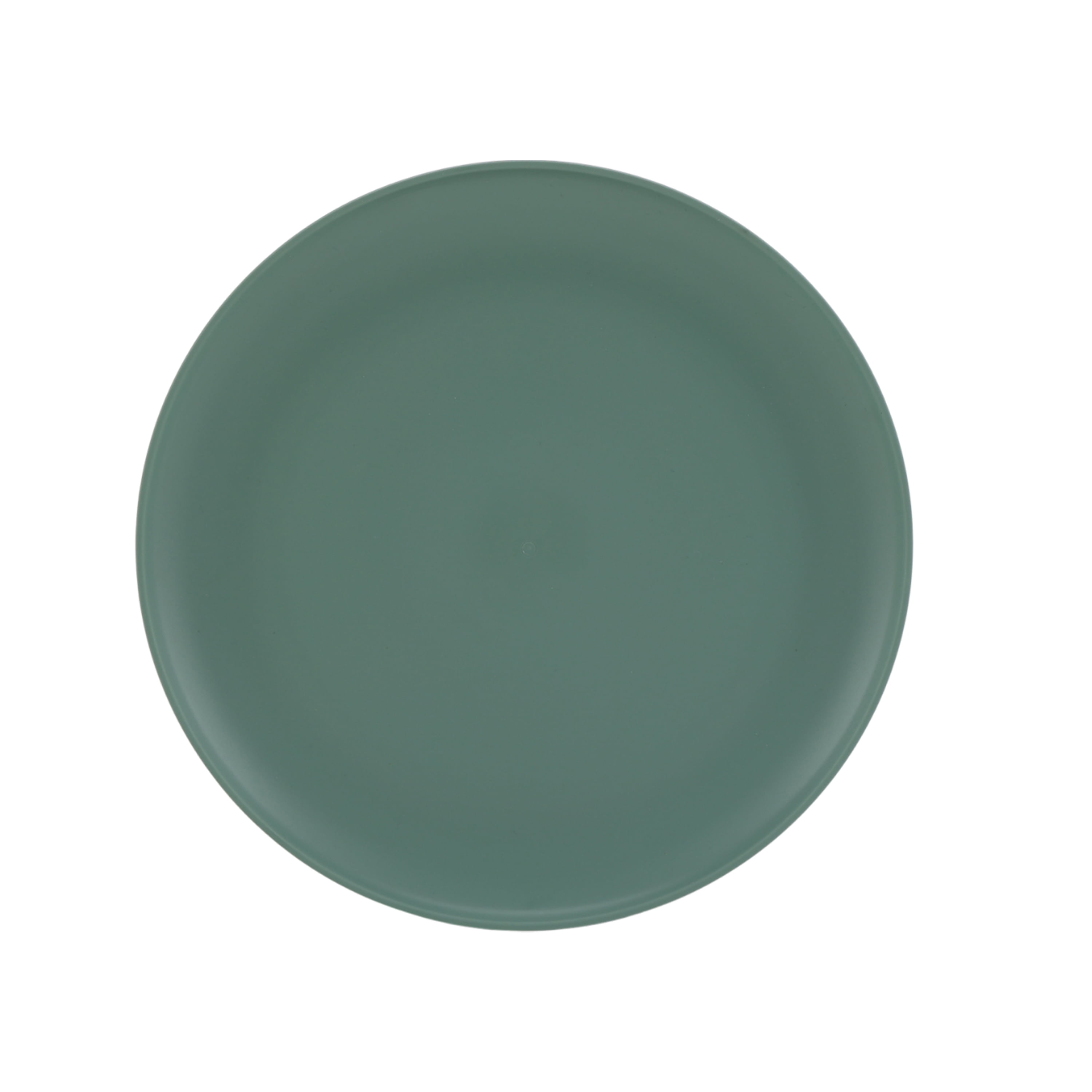 Mainstays 10.5" Round Plastic Plate, Sage