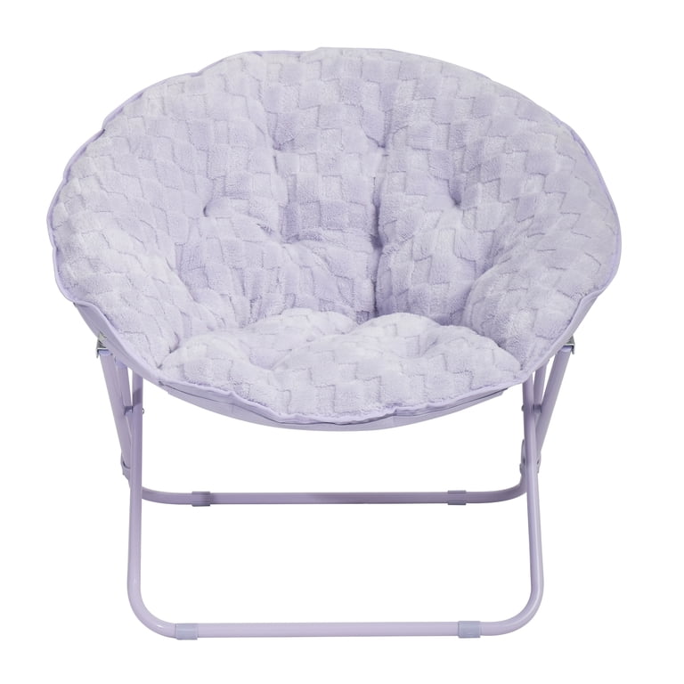 Nest Circle Chair 一人掛けチェア　グレー　NS-537GY Mainstays Saucer Chair for Kids and Teens, Iris Plush - Walmart.com