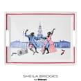thumbnail image 1 of Sheila Bridges Harlem Toile Dancing Melamine 14.37" x 19.37" Handled Serving Tray, 1 of 9