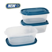 Mainstays Semi Durable Square 8cup Plastic Food Storage Container 3 Pack, A Practical Choice for Dry Goods and Bulk Ingredients