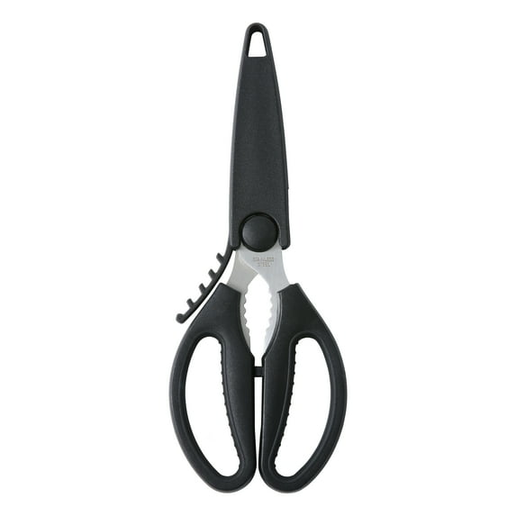 Mainstays Black Handle Stainless Steel Multi-Purpose 8.6in Kitchen Shears