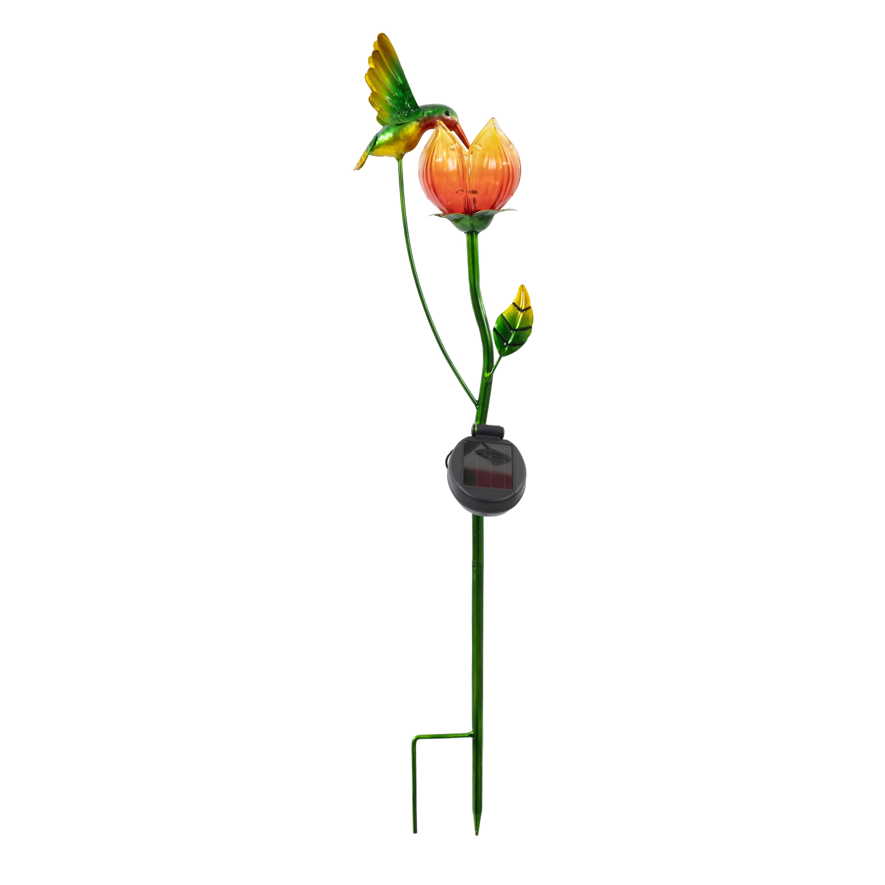 Mainstays Solar Hummingbird Garden Stake with LED Light for Outdoor Décor