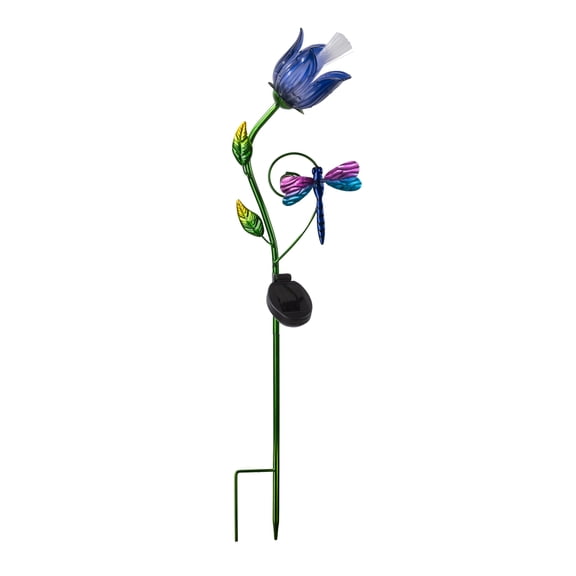 Mainstays Solar Hibiscus Garden Stake with LED Light