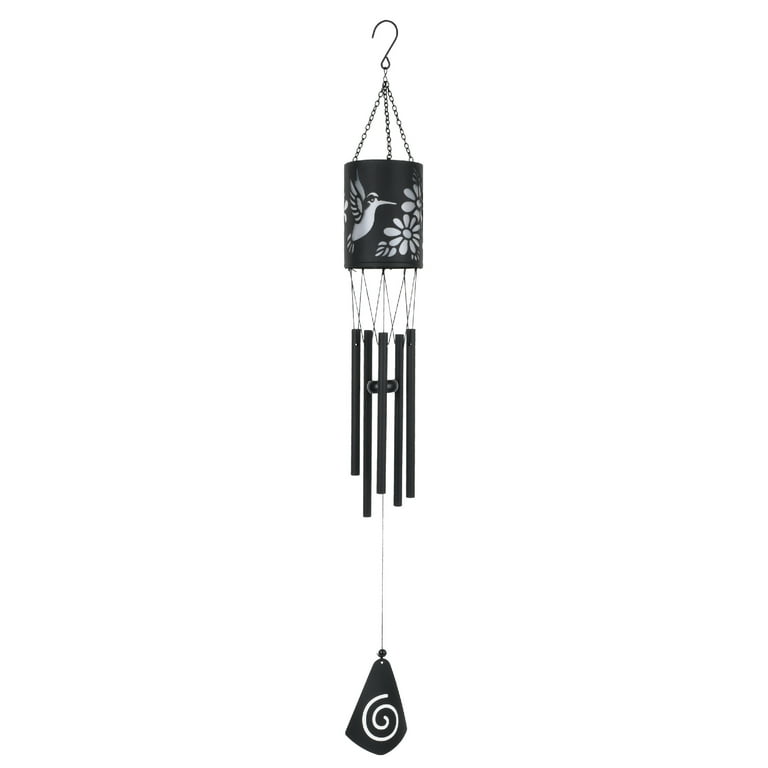 Mainstays Solar-Powered Hummingbird Wind Chime - Walmart.com