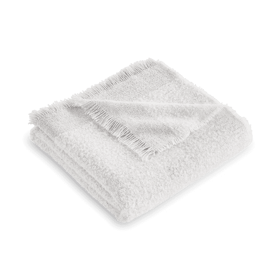 Mainstays Melange Oversized Throw Blanket, Soft Silver, 50 in x 72 in