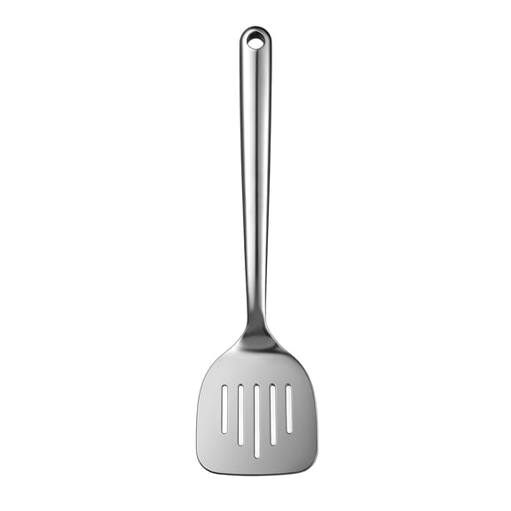 Mainstays Ergonomic Stainless Steel Slotted Turner Durable and Dishwasher Safe