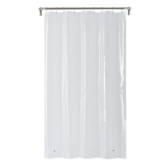 Mainstays Shower PEVA Plastic Curtain Liner Waterproof For Bathroom Stall 54" x 78" Clear