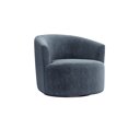 thumbnail image 1 of Mainstays Boucle Swivel Accent Chair, Blue, 1 of 15