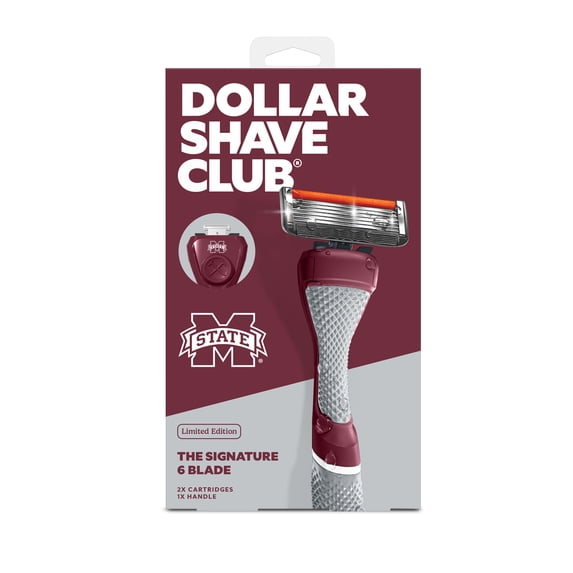 Dollar Shave Club Mississippi State 6-Blade Razor Starter Set