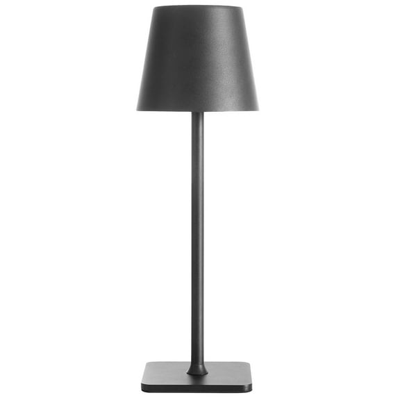 Mainstays 13-Inch Rechargeable Black Table Lamp with Touch Controls and Dimming Levels