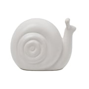 Mainstays White Ceramic Tabletop Snail Figurine, 5 in x 3 in x 4 in