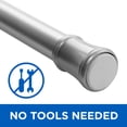 thumbnail image 1 of Mainstays Heavy Duty Adjustable Tension Curtain Rod, 48" to 84", Nickel Finish, 1 of 10