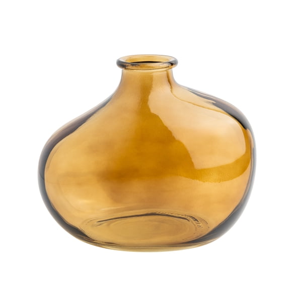 Mainstays Trailblazer Brown Glass Decorative Vase, 7.3"