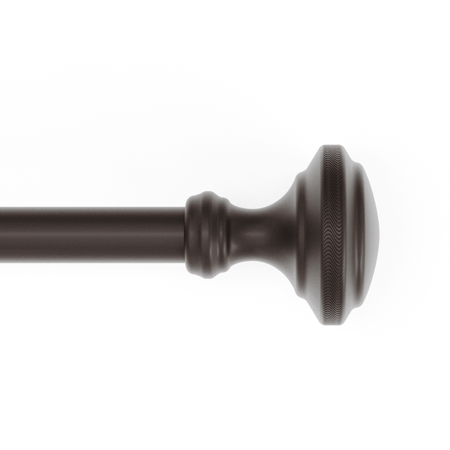Mainstays 3/4" Bronze Sherry Trumpet Adjustable Single Curtain Rod Set, 30-84"