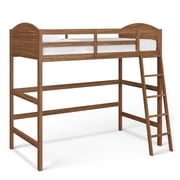 Mainstays Kids Twin Wood Loft Bed, Warm Walnut