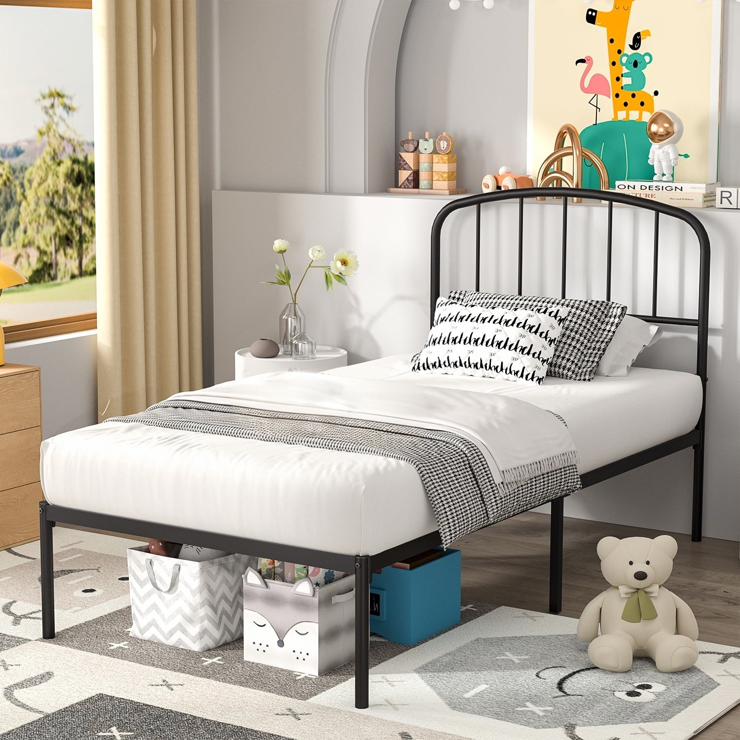 Mainstays Crew Twin Metal Platform Bed
