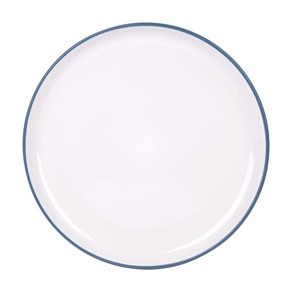 Mainstays Two Tone Blue Ceramic Dinner Plate, 10.39 in