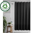 thumbnail image 1 of Mainstays Waffle-Weave Fabric Shower Curtain, Textured Cotton Blend with Recycled Polyester, 72” x 72”, Rich Black, 1 of 7