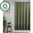 thumbnail image 1 of Mainstays Waffle-Weave Fabric Shower Curtain, Textured Cotton Blend with Recycled Polyester, 72” x 72”, Bay Leaf Green, 1 of 7